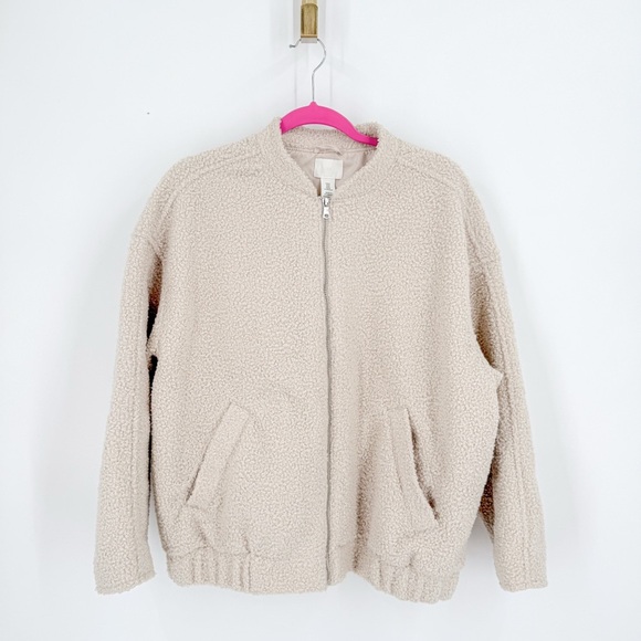 H&M Cream Bomber Jacket - Picture 1 of 3